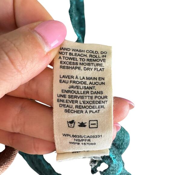 Woolrich Wool Mohair Blend Green Knit Sheep Print Pullover Sweater - Picture 13 of 13